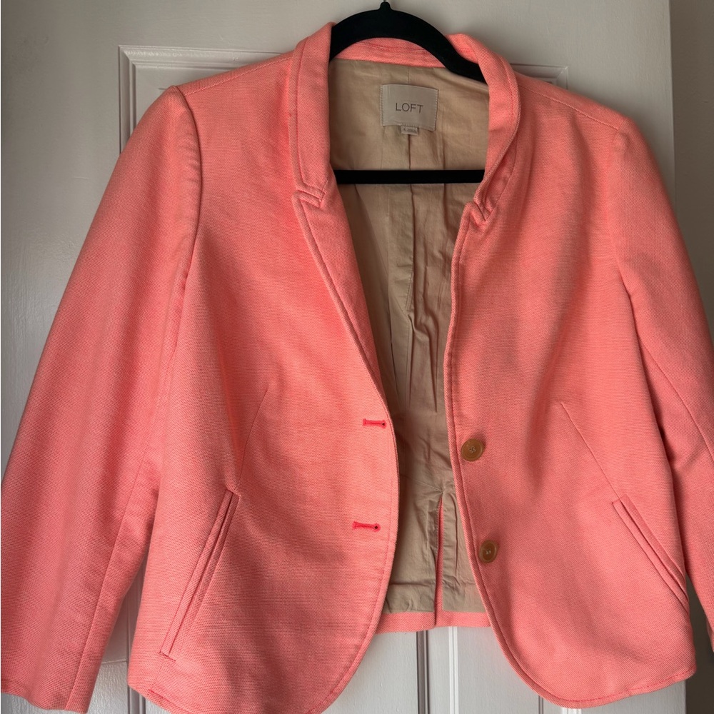LOFT Women's Neo Pink Blazer Jacket